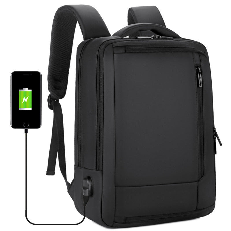 Sleek Nylon Computer Backpack – Unisex & Versatile
